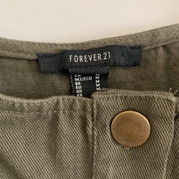 Green Denim Dress - Picture 2 of 2